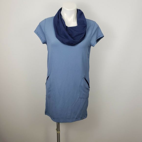 Title nine Other - Title Nine Med blue striped swim cover up dress